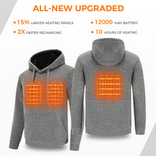 Load image into Gallery viewer, Heated Pullover Hoodies with Battery Pack 12000mAh for Men and Women
