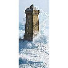 Load image into Gallery viewer, Seaside Lighthouse 5D Diamond Painting Kit Full Round Drill Rhinestone DIY Wall Art Crafts Mosaic Picture Home Decoration Gift 
