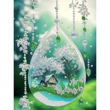 Load image into Gallery viewer, Greenery 5D DIY Partial Special Shaped Drill Diamond Painting Kit Landscape Series for Office Living Home Decoration
