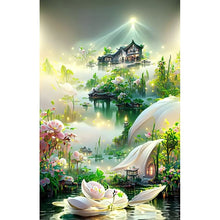 Load image into Gallery viewer, Garden Villa 5D DIY Diamond Painting Kits Full Round Drill Art Crafts Diamond Canvas Picture for Living Room Bedroom Home Decor
