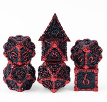 Load image into Gallery viewer, Cusdie 7Pcs DND Metal Dice set D4 D6 D8 D10 D% D12 D20
