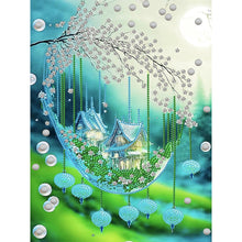 Load image into Gallery viewer, Greenery 5D DIY Partial Special Shaped Drill Diamond Painting Kit Landscape Series for Office Living Home Decoration
