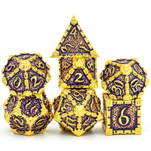 Load image into Gallery viewer, Cusdie 7Pcs DND Metal Dice set D4 D6 D8 D10 D% D12 D20
