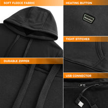 Load image into Gallery viewer, Heated Pullover Hoodies with Battery Pack 12000mAh for Men and Women
