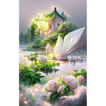 Load image into Gallery viewer, Garden Villa 5D DIY Diamond Painting Kits Full Round Drill Art Crafts Diamond Canvas Picture for Living Room Bedroom Home Decor
