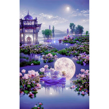 Load image into Gallery viewer, Garden Villa 5D DIY Diamond Painting Kits Full Round Drill Art Crafts Diamond Canvas Picture for Living Room Bedroom Home Decor
