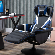 Load image into Gallery viewer, Reclining Racing Gaming Chair with Lumbar Support, Footrest and Cup Holder
