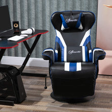 Load image into Gallery viewer, Reclining Racing Gaming Chair with Lumbar Support, Footrest and Cup Holder
