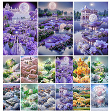 Load image into Gallery viewer, Garden Villa 5D DIY Diamond Painting Kits Full Round Drill Art Crafts Diamond Canvas Picture for Living Room Bedroom Home Decor
