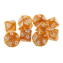 Load image into Gallery viewer, Multicolor 10pc 12d6/10d6/6d6 gaming Dice
