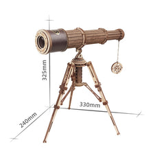 Load image into Gallery viewer, Working 3D Wooden 314pc Telescope Puzzle
