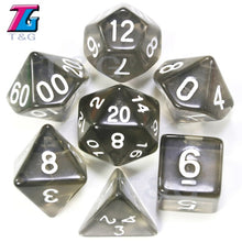 Load image into Gallery viewer, 7pc Dice Set (D4,D6,D8,D10,D10%,D12,D20) for RPG games(25 Colors)
