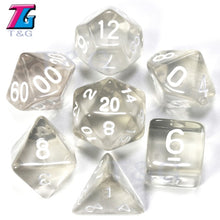 Load image into Gallery viewer, 7pc Dice Set (D4,D6,D8,D10,D10%,D12,D20) for RPG games(25 Colors)
