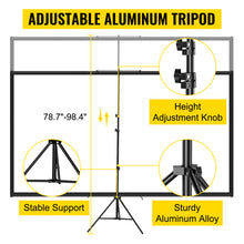 Load image into Gallery viewer, VEVOR 60/70/80/90/110 Inch Tripod Projector Screen W/ Stand
