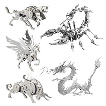 Load image into Gallery viewer, 3D Metal Animal Puzzle
