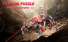 Load image into Gallery viewer, 3D Metal Red Devil Scorpion Model Kits
