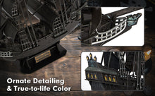 Load image into Gallery viewer, CubicFun Black Queen Anne&#39;s Revenge Pirate Ship 3D Puzzle
